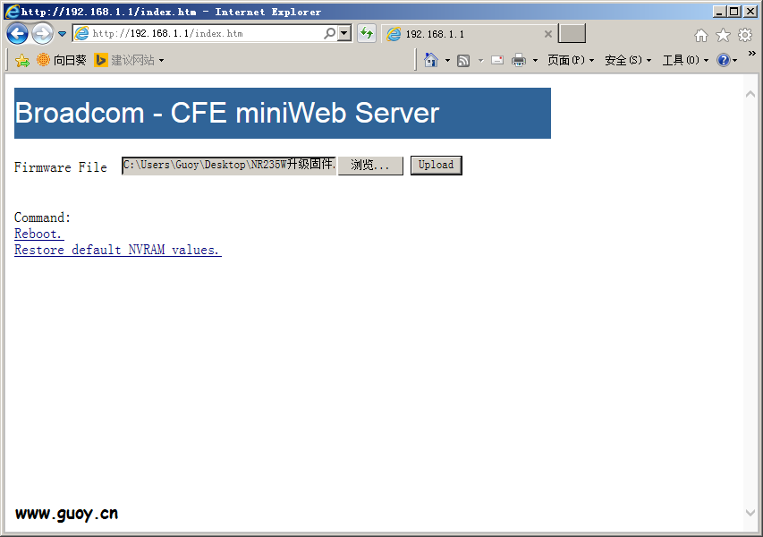 CFE miniWeb Server